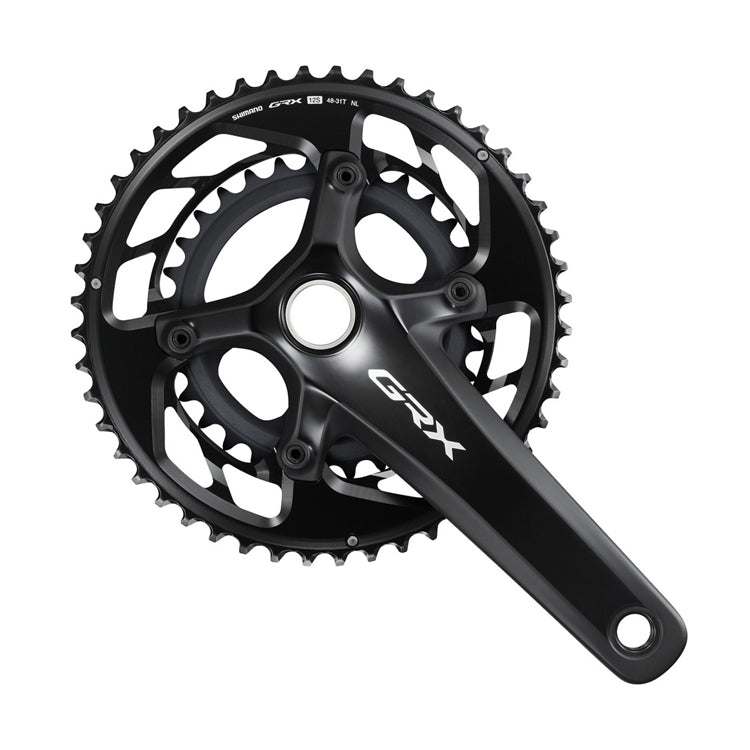 SHIMANO クランク GRX FC-RX820-2 48×31 170 SHIMANO GRX FC-RX820 48 x 31T Crankset (2 x 12-Speed) – Bike Addict