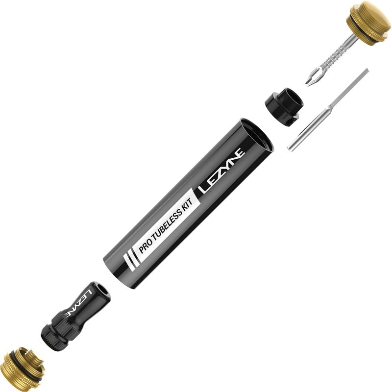 gravel bike repair kit LEZYNE Tubeless Pro Black Repair Kit – Bike Addict