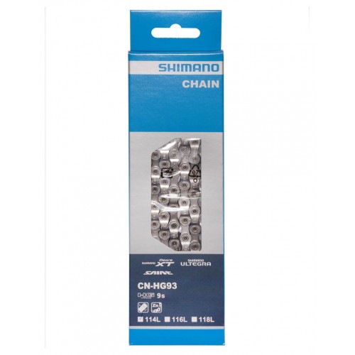 Chaine neuve vélo shimano cn-hg93. 114L - Équipements vélos Chaine neuve vélo shimano cn-hg93. 114L - Équipements vélos