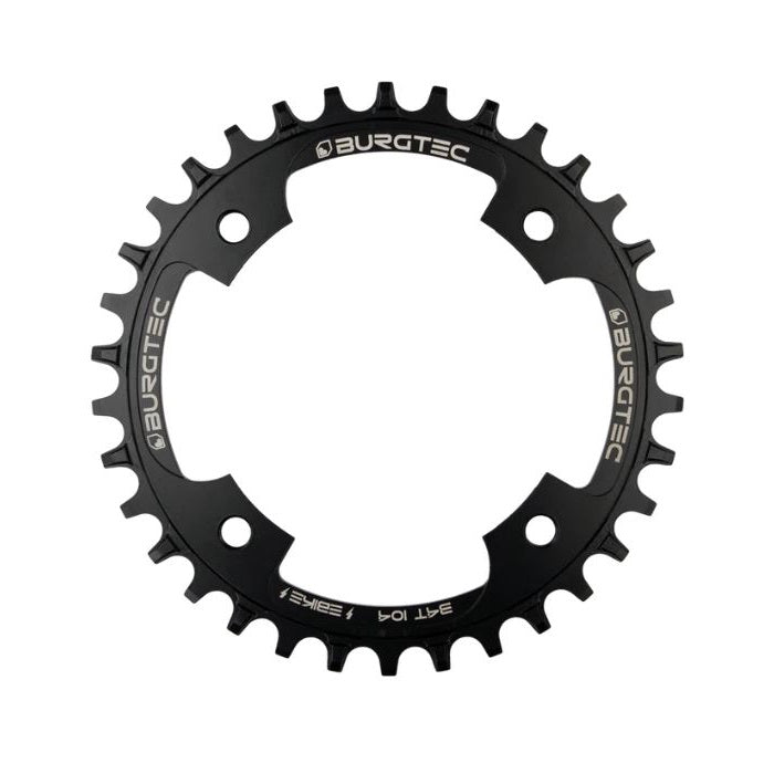 BURGTEC 104 BCD E-Bike Specific Outside Fit Chainring (Shimano Motor)