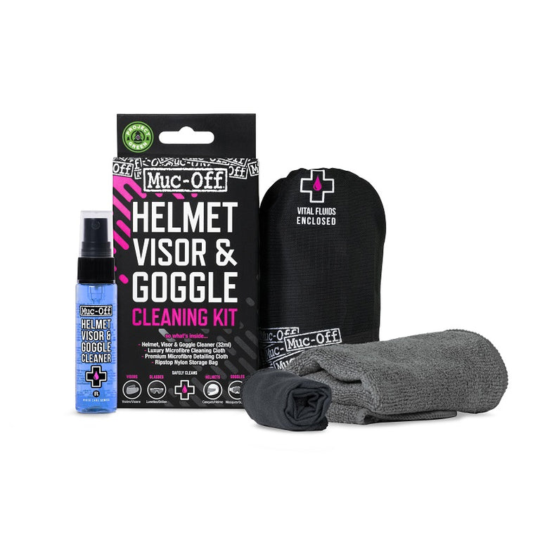 Muc-Off Helmet Visor Goggle Cleaning Kit – Bike Addict