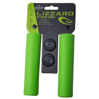 LIZZARD Seizer Ergo Lock-On Foam Grips - green