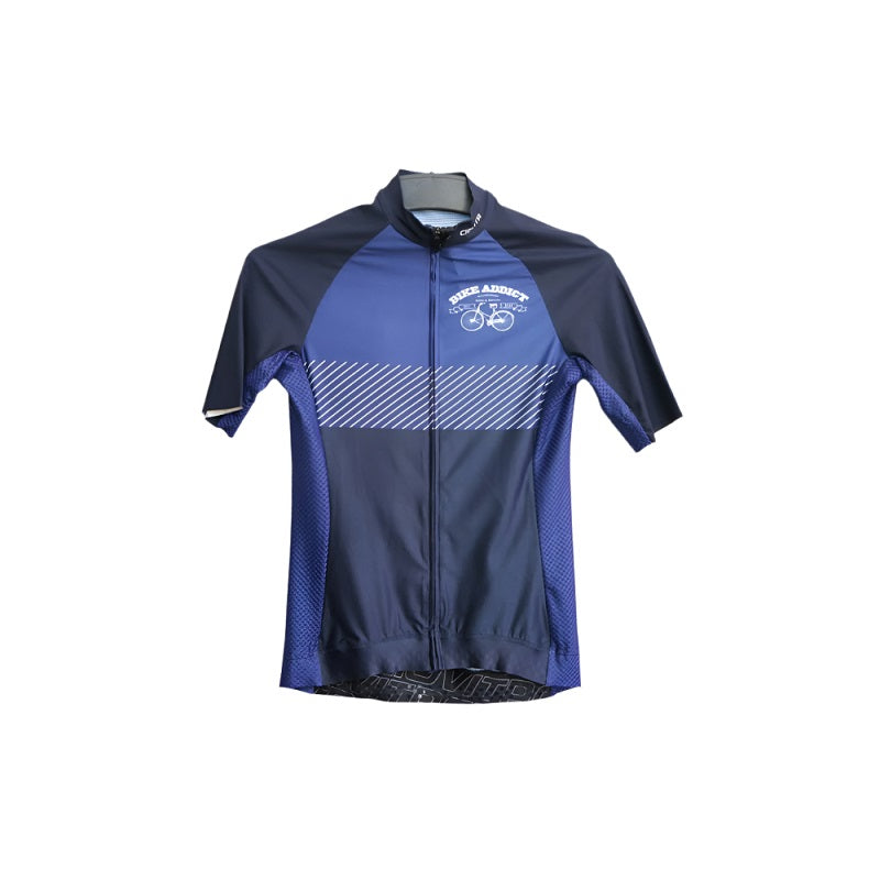 BIKE ADDICT Ciovita Race Fit Black/Blue Ladies Jersey (2018)