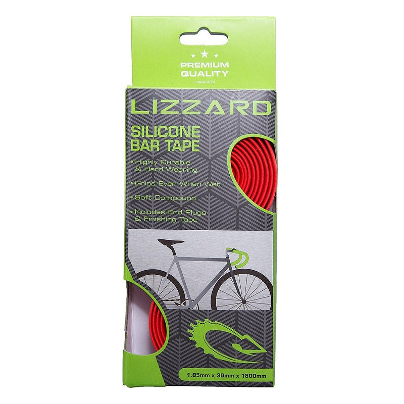 LIZZARD Silicone Bar Tape - red