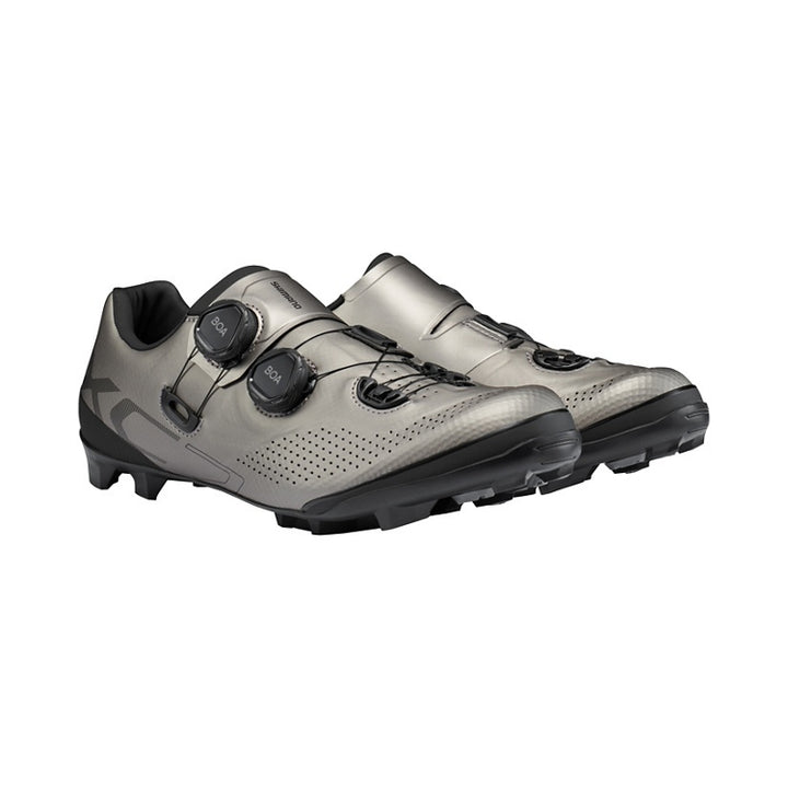 SHIMANO XC702 MTB Shoe Silver (Wide) – Bike Addict