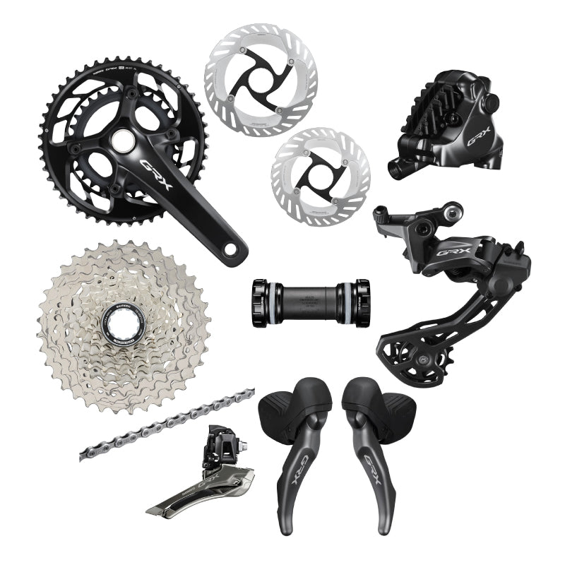 Shimano GRX 820, 12-speed,左右セット SHIMANO GRX 820 2 x 12-Speed Groupset – Bike Addict