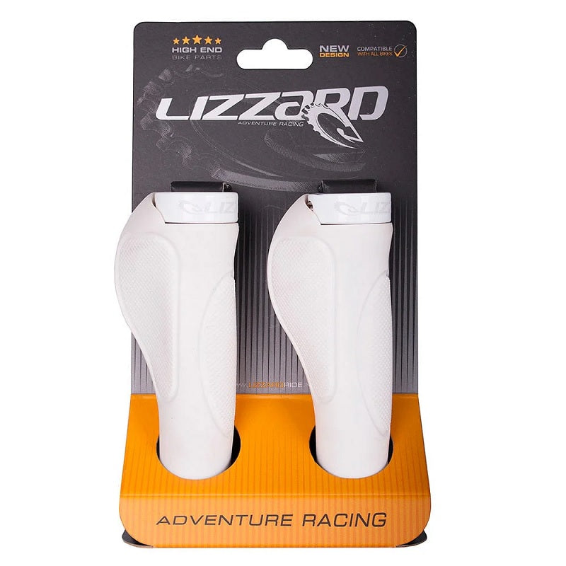 LIZZARD Transfix Ergo Lock-On Grips - white