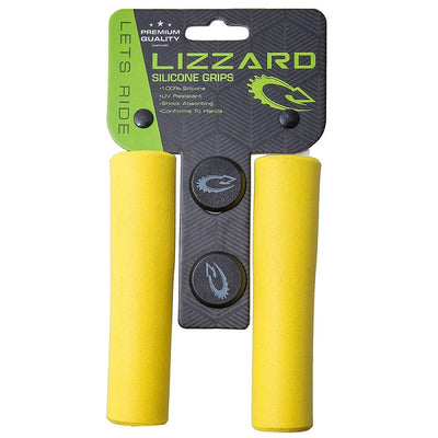 LIZZARD Seizer Ergo Lock-On Foam Grips - yellow