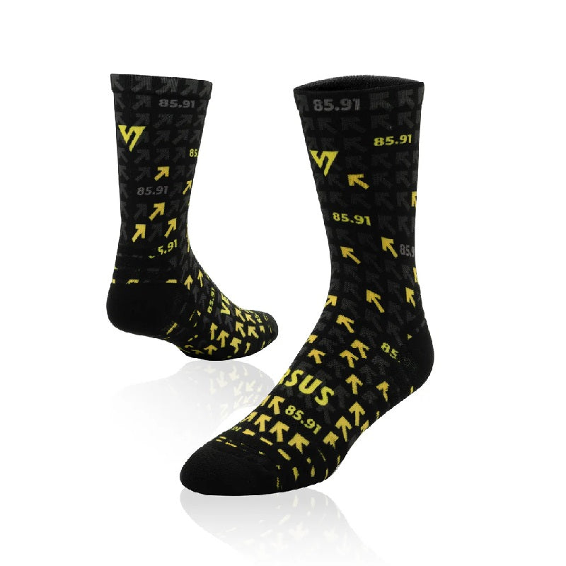 VERSUS Active Black & Yellow Socks