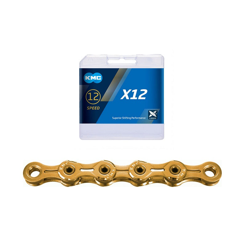 KMC 12 Speed X12 Ti-N Gold Chain