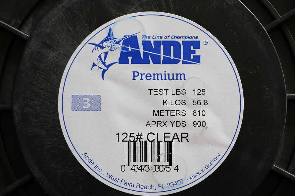 ANDE Premium Clear (Size 3 / 125 Pound) Monofilament – Bike Addict