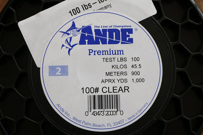 ANDE Premium Clear (Size 2 / 100 Pound) Monofilament