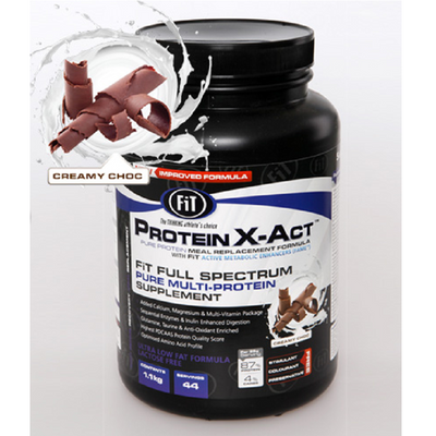 FiT Protein X-Act Pure Protein Shakes(85%) Multi-Protein Formula 1.1kg