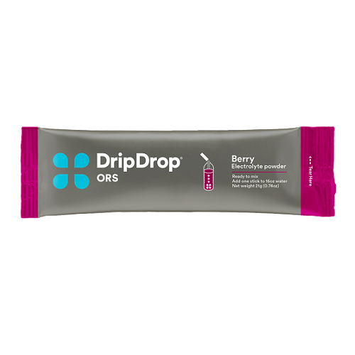 DRIP DROP Berry Flavored Electrolyte Powder (Box of 4)