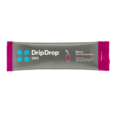 DRIP DROP Berry Flavored Electrolyte Powder (Box of 4)